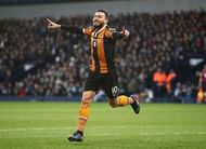 WEST BROMWICH, ENGLAND - JANUARY 02:  Robert Snodgrass of Hull City celebrates scoring his sides first goal during the Premier League match between West Bromwich Albion and Hull City at The Hawthorns on January 2, 2017 in West Bromwich, England.  (Photo by Julian Finney/Getty Images)